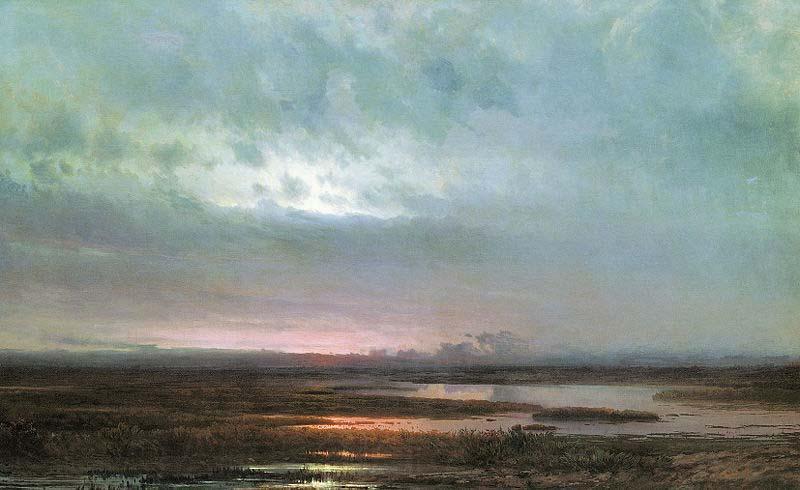 Alexei Savrasov Sundown over a marsh,